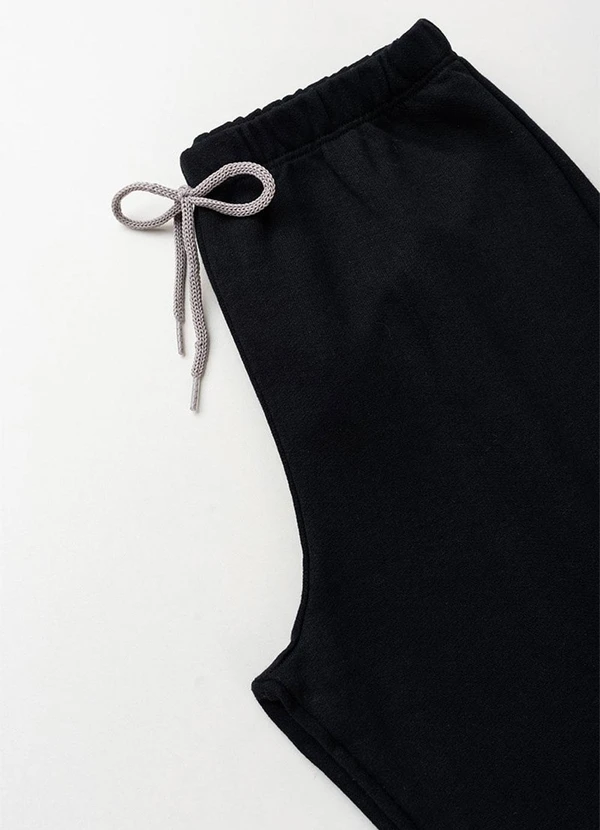 Vida Costeira - Conjunto Infantil de Moletom Tricolor Preto 6