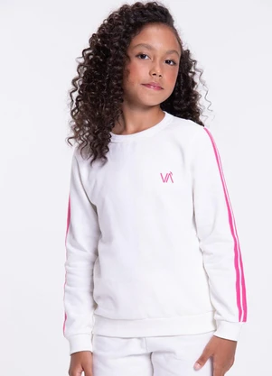 Vida Costeira - Conjunto Infantil Detalhe Faixas Off White - VIDA COSTEIRA