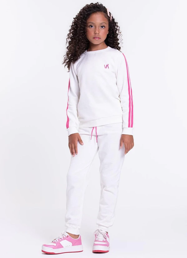 Vida Costeira - Conjunto Infantil Detalhe Faixas Off White 1