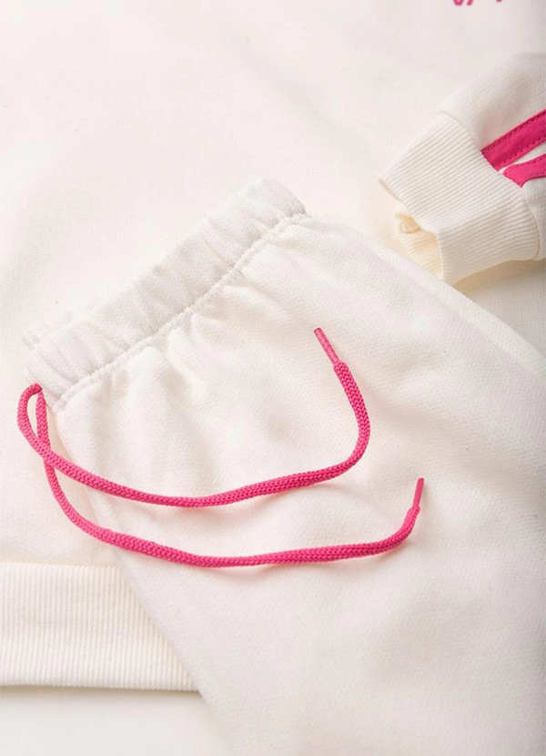 Vida Costeira - Conjunto Infantil Detalhe Faixas Off White 4