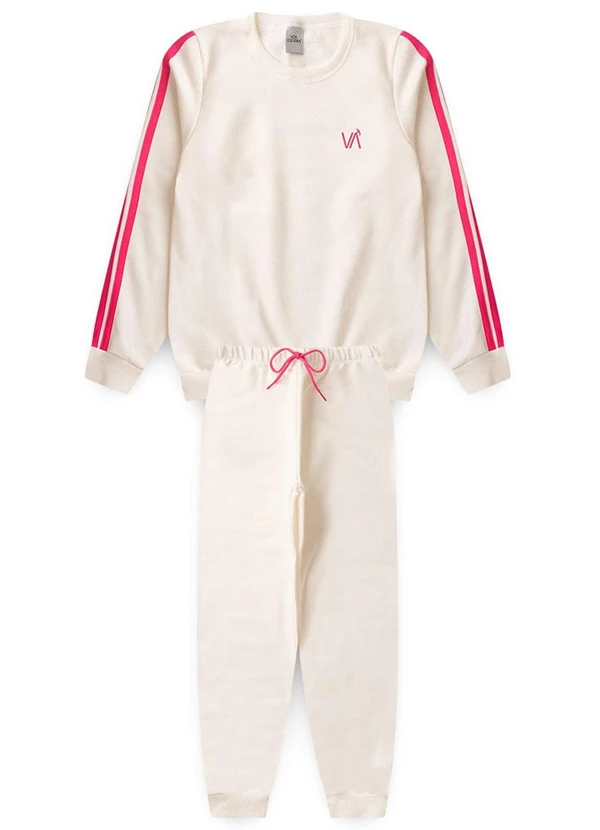 Vida Costeira - Conjunto Infantil Detalhe Faixas Off White 6