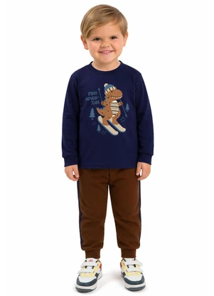 Ddk - Conjunto Infantil Dino Adventure Azul - DDK
