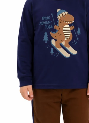 Ddk - Conjunto Infantil Dino Adventure Azul - DDK