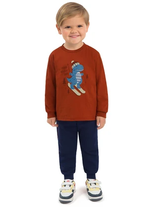 Ddk - Conjunto Infantil Dino Adventure Terracota - DDK