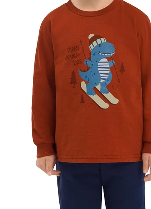 Ddk - Conjunto Infantil Dino Adventure Terracota - DDK