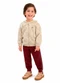 Ddk - Conjunto Infantil Jaqueta e Calça Amarelo - variação: Bordô