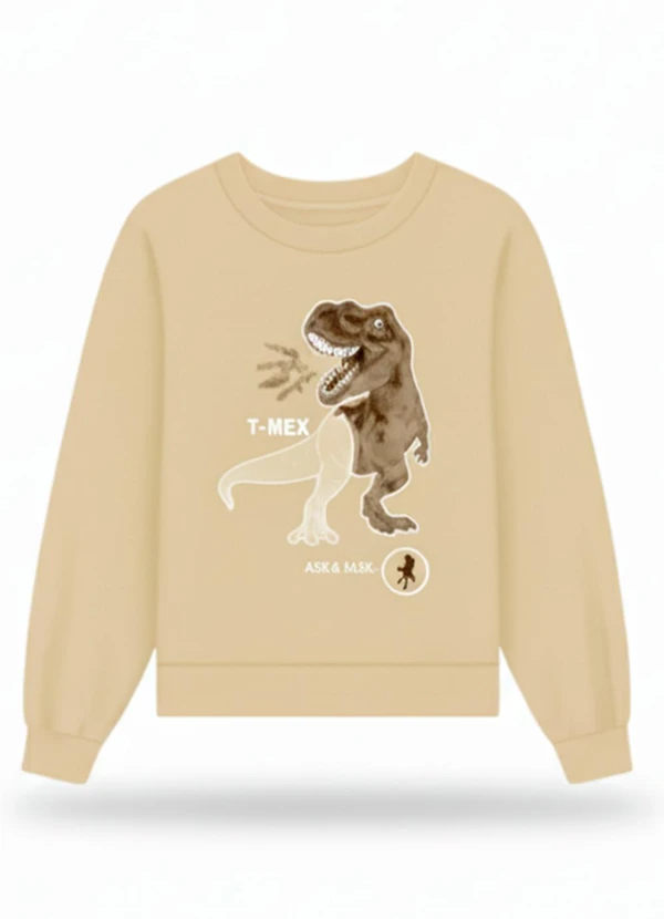 Ddk - Conjunto Infantil Dino T Rex Bege