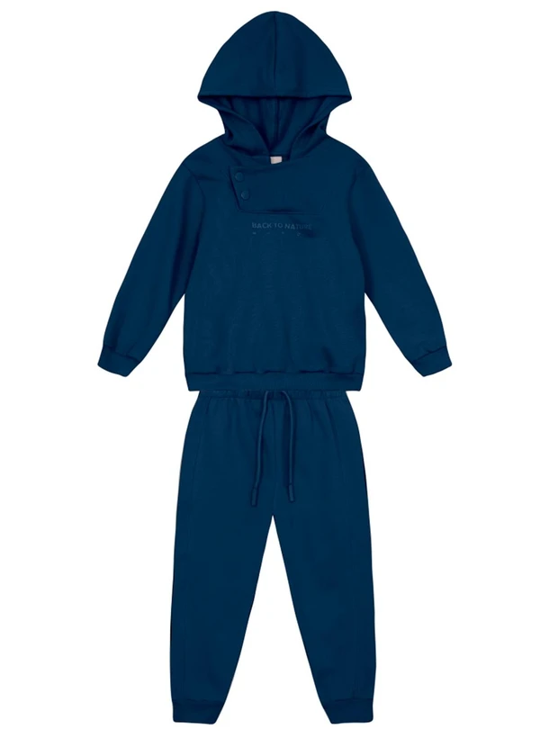 Brandili Mundi - Conjunto Infantil Divertido e Colorido Azul