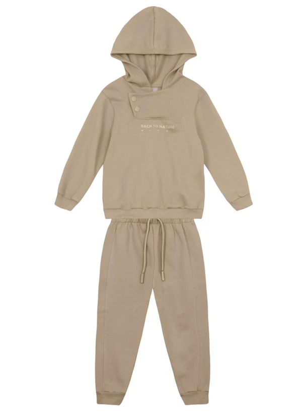 Brandili Mundi - Conjunto Infantil Divertido e Colorido Cinza