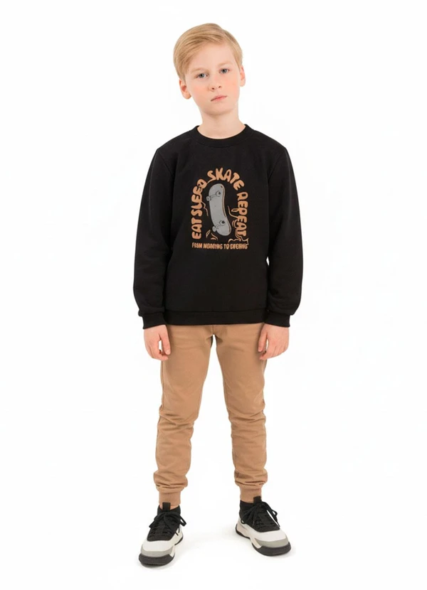 Ddk - Conjunto Infantil Eat Sleep Skate Preto