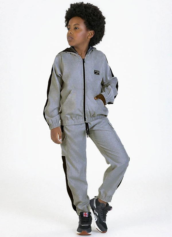 Soft Bonni - Conjunto Infantil em Microfibra Cargo Branco