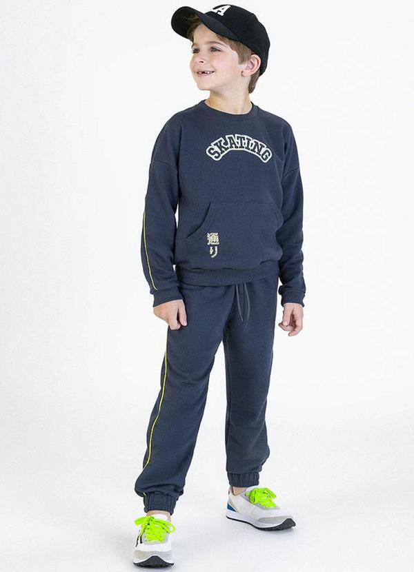 Soft Bonni - Conjunto Infantil em Moletinho Cinza 2