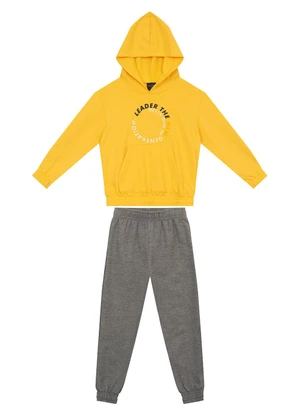 Guloseima - Conjunto Infantil em Moletom Amarelo - GULOSEIMA