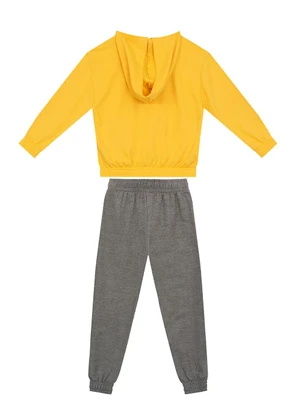 Guloseima - Conjunto Infantil em Moletom Amarelo - GULOSEIMA