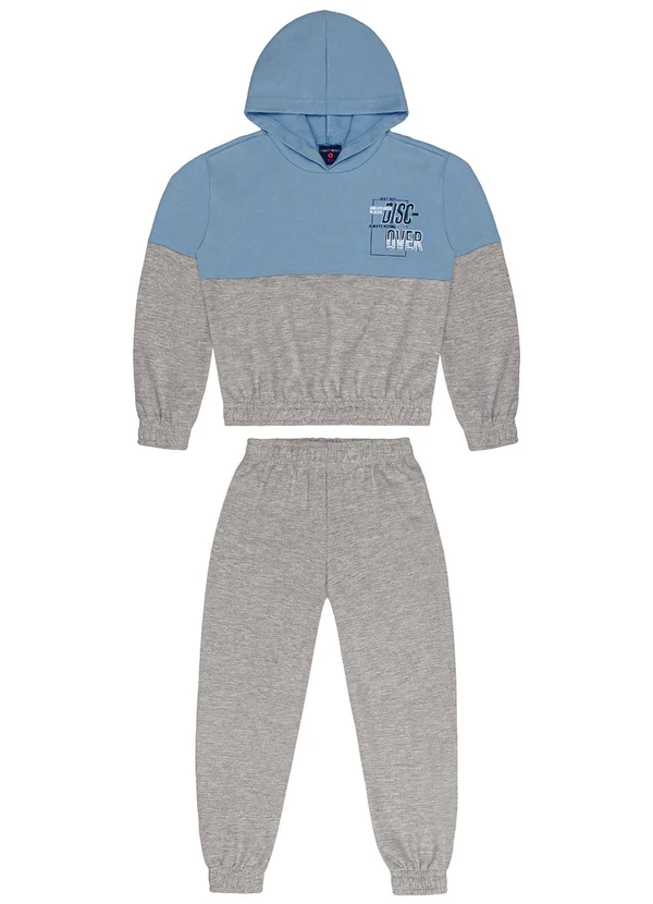 Guloseima - Conjunto Infantil em Moletom Azul