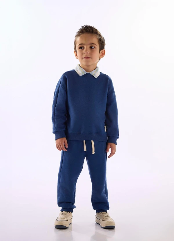 Up Baby - Conjunto Infantil em Moletom Azul
