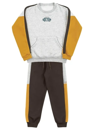 Soft Bonni - Conjunto Infantil em Moletom Branco - SOFT BONNI