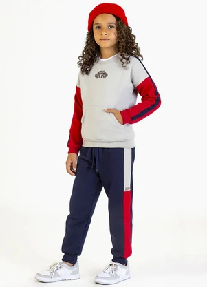 Soft Bonni - Conjunto Infantil em Moletom Branco - SOFT BONNI