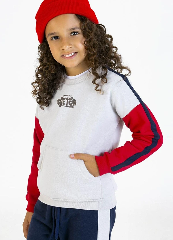 Soft Bonni - Conjunto Infantil em Moletom Branco 3