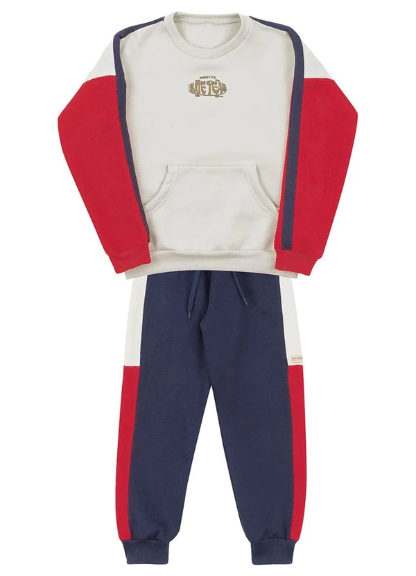 Soft Bonni - Conjunto Infantil em Moletom Branco 5