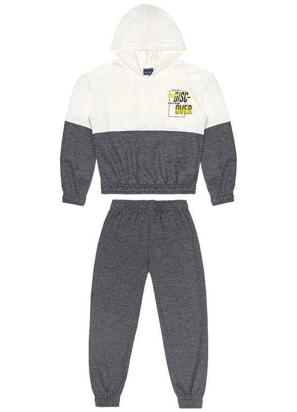 Guloseima - Conjunto Infantil em Moletom Branco