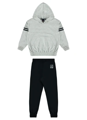 Guloseima - Conjunto Infantil em Moletom Cinza - GULOSEIMA