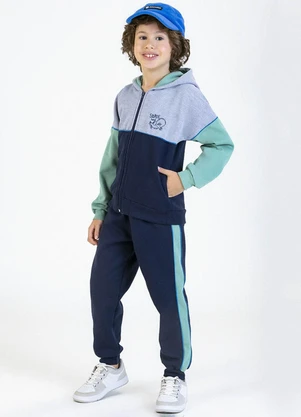 Soft Bonni - Conjunto Infantil em Moletom Cinza - SOFT BONNI