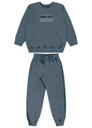 Guloseima - Conjunto Infantil em Moletom Cinza - GULOSEIMA