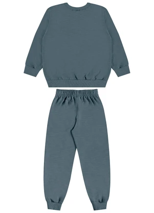 Guloseima - Conjunto Infantil em Moletom Cinza - GULOSEIMA