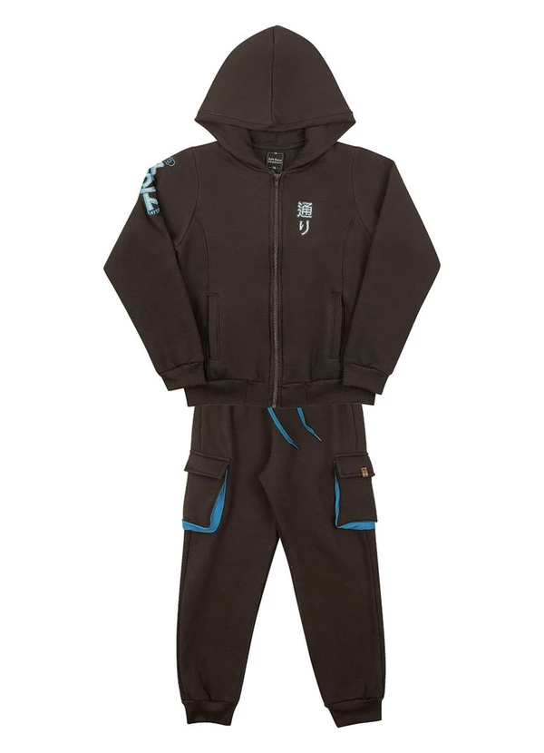 Soft Bonni - Conjunto Infantil em Moletom Marrom 5