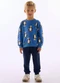 Up Baby - Conjunto Infantil em Moletom Pinguim Azul - variação:  
