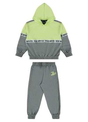 Guloseima - Conjunto Infantil em Moletom Verde - GULOSEIMA