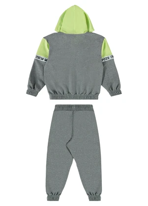 Guloseima - Conjunto Infantil em Moletom Verde - GULOSEIMA