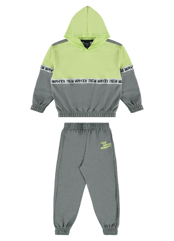 Guloseima - Conjunto Infantil em Moletom Verde