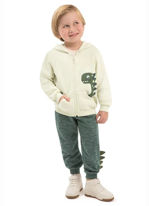 Ddk - Conjunto Infantil Estampa Dino Bege - DDK