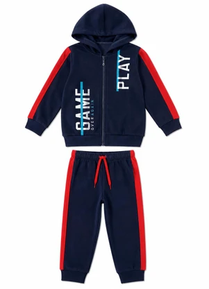 Rosa Azul - Conjunto Infantil Game Over Kangulu Azul Marinho - ROSA AZUL