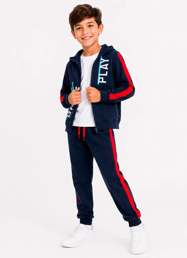 Rosa Azul - Conjunto Infantil Game Over Kangulu Azul Marinho