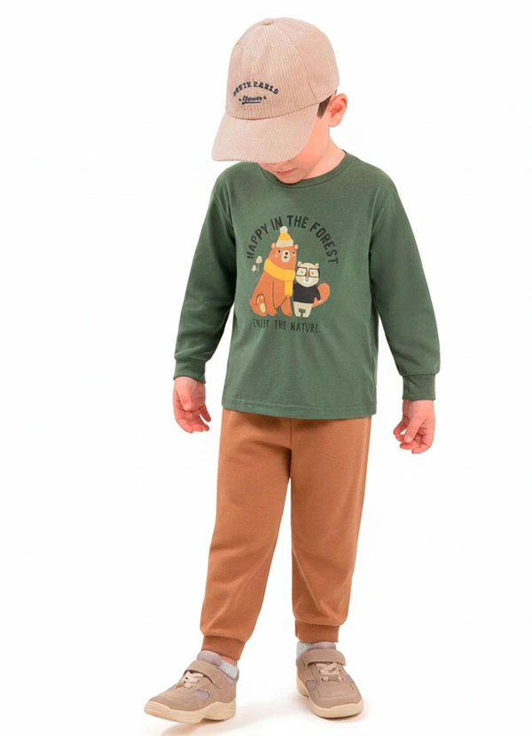 Ddk - Conjunto Infantil Happy Forest Verde