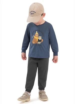 Ddk - Conjunto Infantil Happy In The Forest Azul - DDK