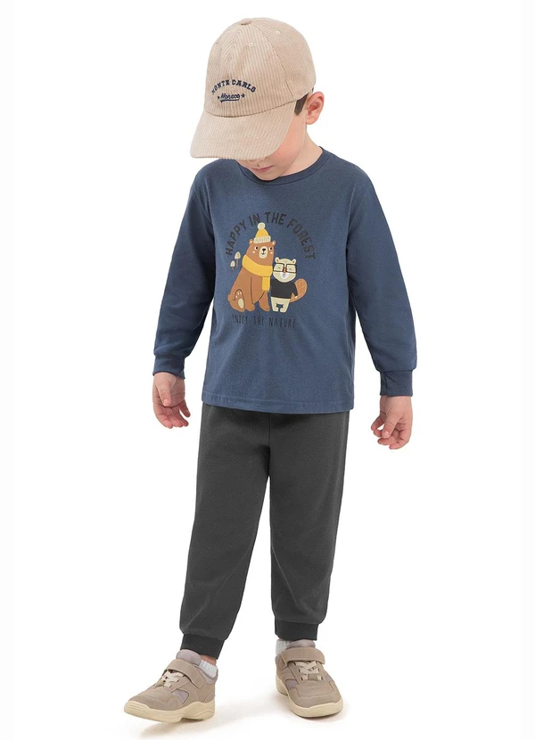 Ddk - Conjunto Infantil Happy In The Forest Azul