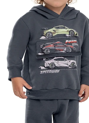 Elian - Conjunto Infantil Interativo Carros Cinza - ELIAN