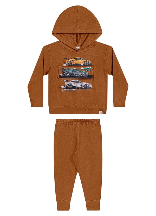 Elian - Conjunto Infantil Interativo Carros Marrom