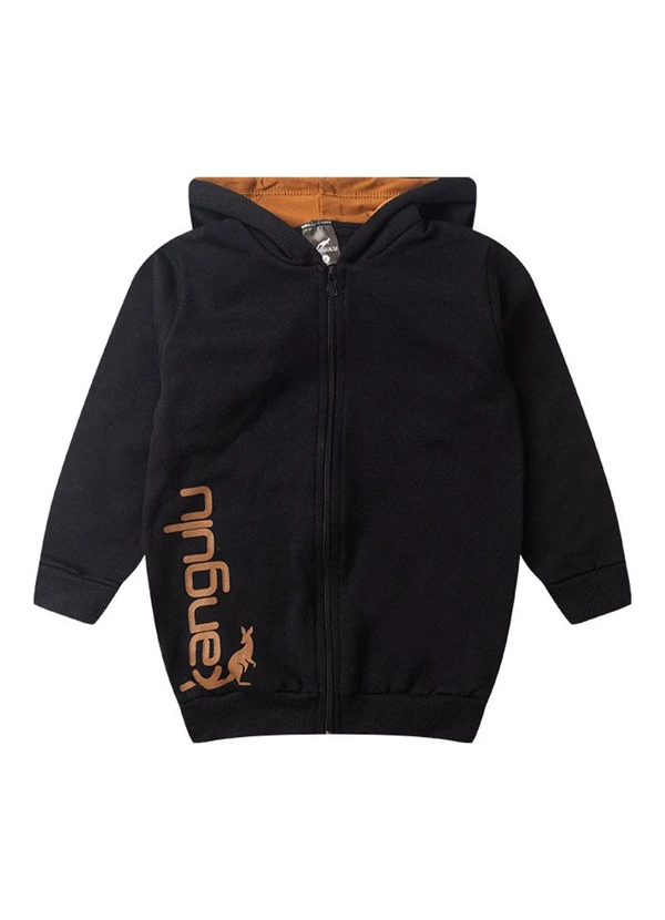 Rosa Azul - Conjunto Infantil Inverno Básico Kangulu  Preto 2