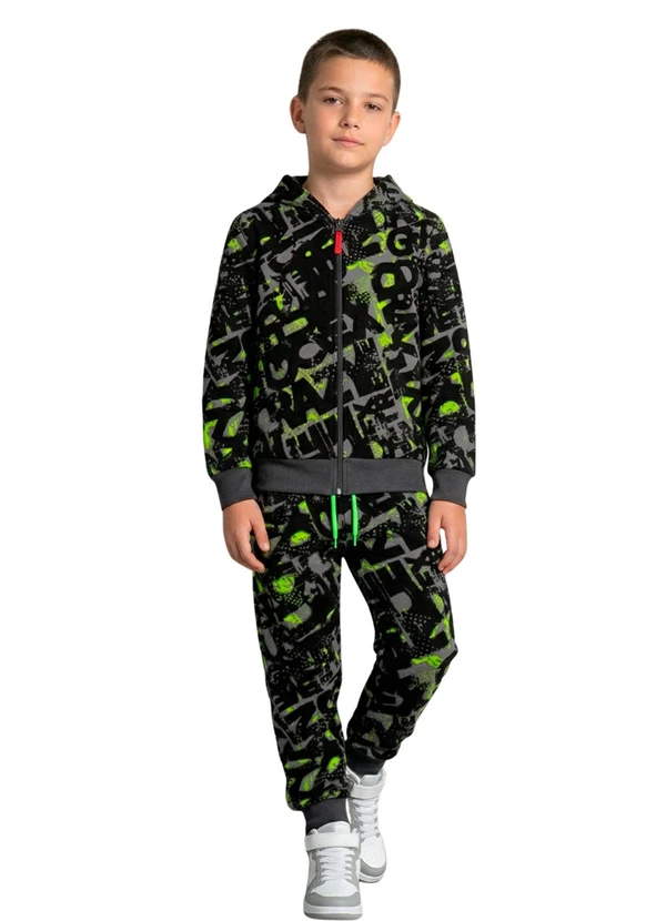 Rosa Azul - Conjunto Infantil Inverno Chumbo