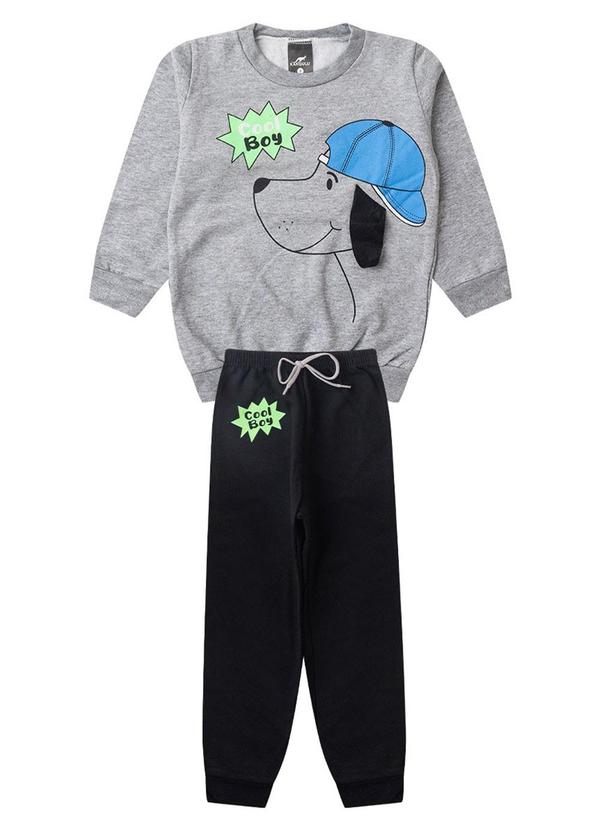 Rosa Azul - Conjunto Infantil Inverno Cool Boy Kangulu Cinza