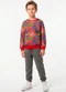 Rosa Azul - Conjunto Infantil Inverno Fóssil Vermelho - variação: Vermelho
