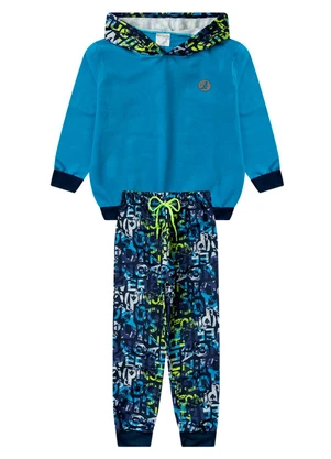 Rosa Azul - Conjunto Infantil Inverno Grafite Azul Cobalto - ROSA AZUL