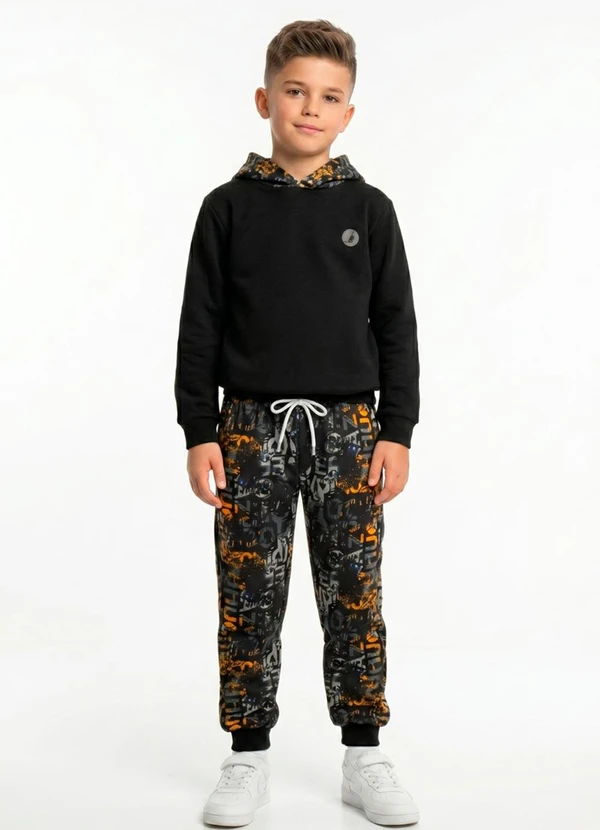 Rosa Azul - Conjunto Infantil Inverno Grafite Preto