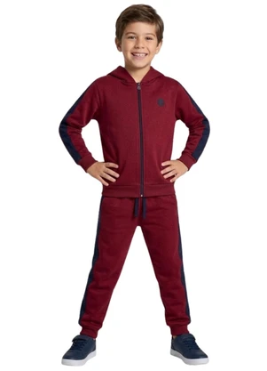 Rosa Azul - Conjunto Infantil Inverno Kangulu Bordo - ROSA AZUL