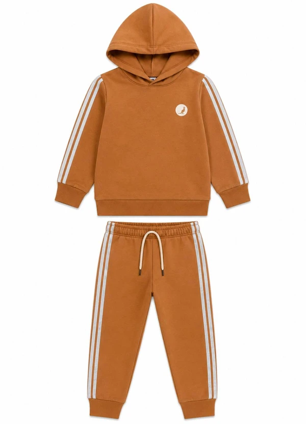 Rosa Azul - Conjunto Infantil Inverno Kangulu Caramelo